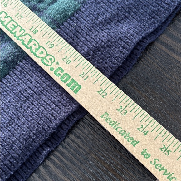 Talbots half zip plaid merino wool sweater - Picture 9 of 9